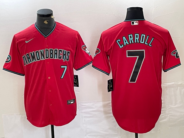 Men's Arizona Diamondbacks Corbin Carroll #7 Red Replica Player Jersey