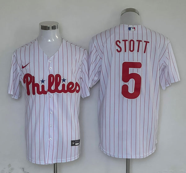 Men's Philadelphia Phillies Bryson Stott #5 White Home Limited Player Jersey