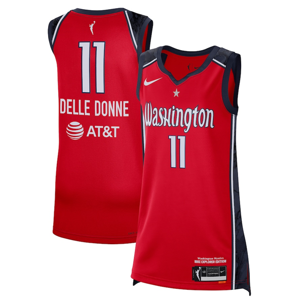 Men's Washington Mystics Elena Delle Donne #11 Red Explorer Edition Victory Jersey