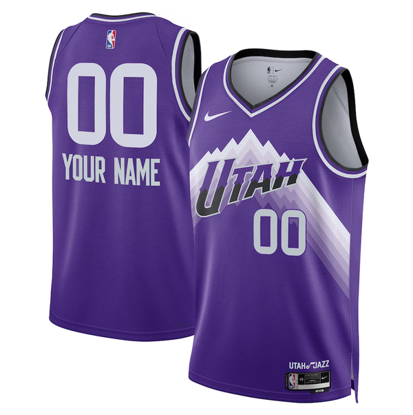 Men's Utah Jazz Purple 2023/24 Custom Swingman Jersey - City Edition