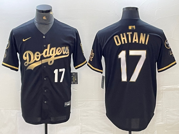 Men's Los Angeles Dodgers Shohei Ohtani #17 Black Limited Player Jersey