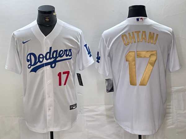 Men's Los Angeles Dodgers Shohei Ohtani White Game Player Jersey