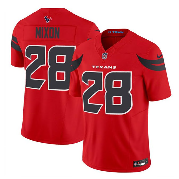 Men's Houston Texans Joe Mixon #28 Red Alternate Game Jersey