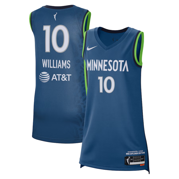 Men's Minnesota Lynx Courtney Williams #10 Blue Explorer Edition Victory Player Jersey