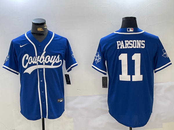 Men's Dallas Cowboys Micah Parsons #11 Blue Game Jersey