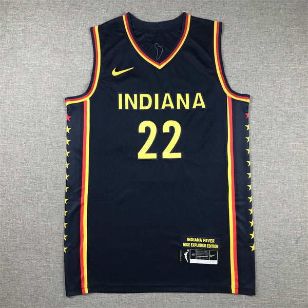 Men's Indiana Fever Caitlin Clark #22 Navy Replica Player Jersey