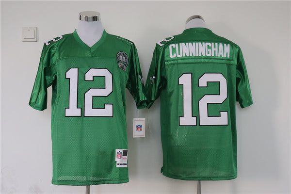 Men's Philadelphia Eagles Randall Cunningham Mitchell & Ness Kelly Green Legacy Replica Jersey