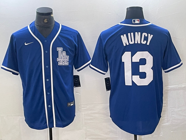 Men's Los Angeles Dodgers Max Muncy #13 Blue Limited Player Jersey