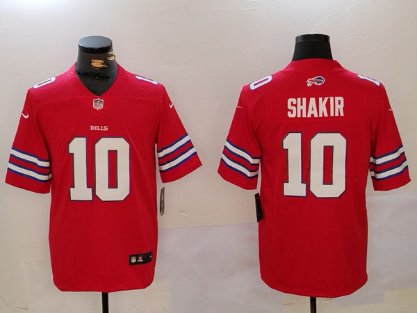 Men's Buffalo Bills Khalil Shakir #10 Red Game Jersey