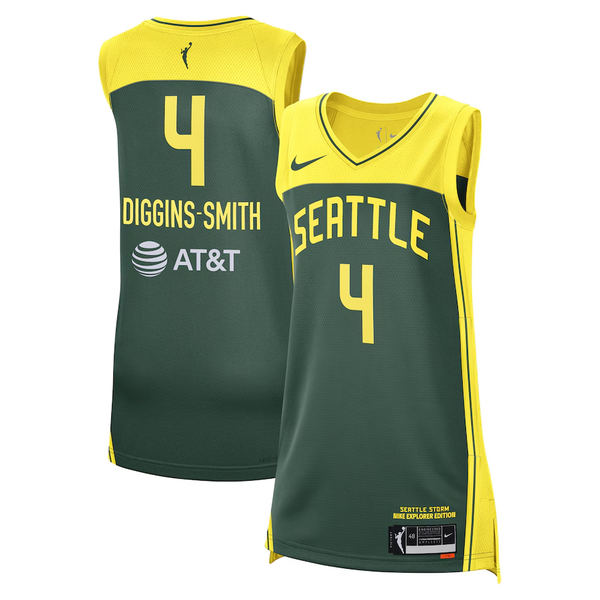 Men's Seattle Storm Skylar Diggins-Smith #4 Green Explorer Edition Victory Player Jersey