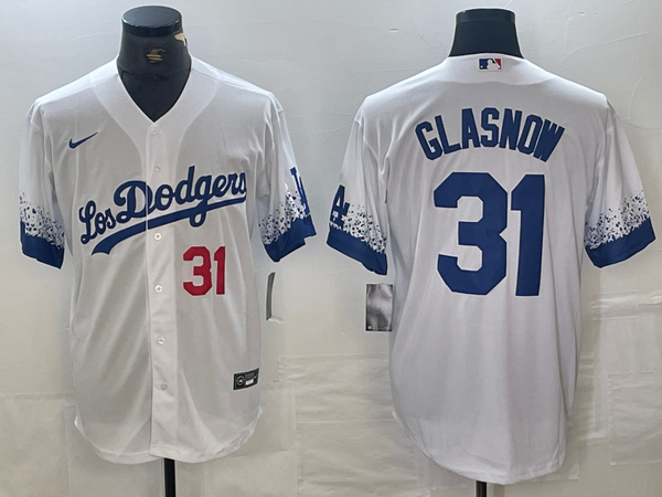 Men's Los Angeles Dodgers Tyler Glasnow #31 White Player Jersey