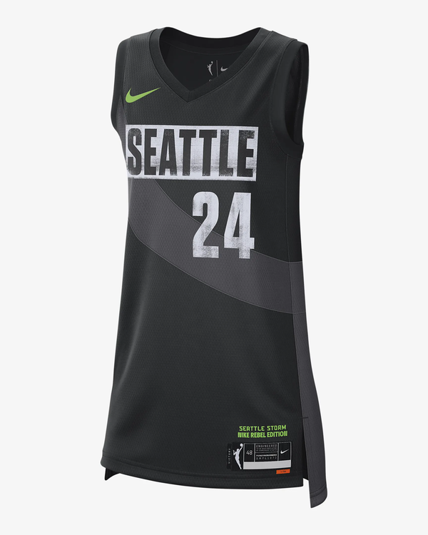 Men's Seattle Storm Jewell Loyd #24 Black Player Jersey