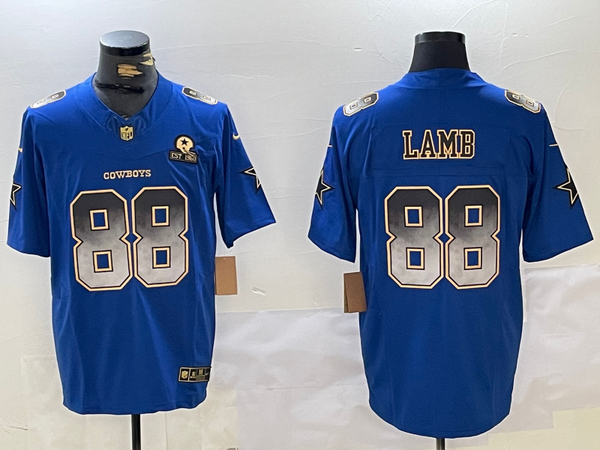 Men's Dallas Cowboys CeeDee Lamb #88 Blue Game Jersey