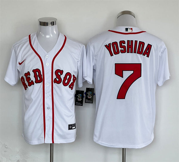 Men's Boston Red Sox Masataka Yoshida #7 White Replica Player Jersey