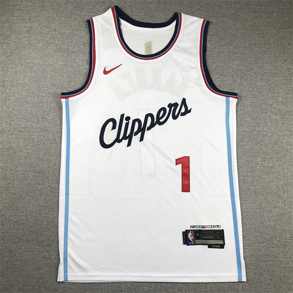 Men's LA Clippers James Harden #1 White Swingman Player Jersey