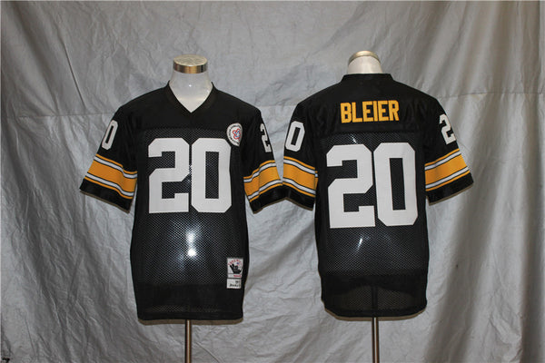 Men's Pittsburgh Steelers Rocky Bleier Mitchell & Ness Black Legacy Replica Jersey