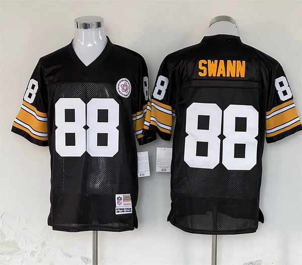 Men's Pittsburgh Steelers Lynn Swann Mitchell & Ness Black Legacy Replica Jersey