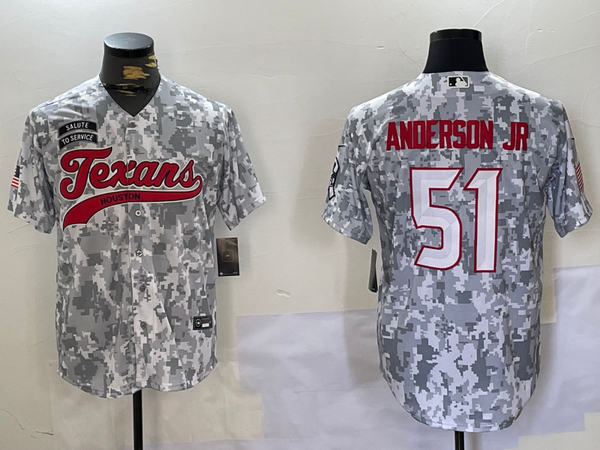 Men's Houston Texans Will Anderson Jr. #51 Arctic Camo 2024 Salute to Service Player Jersey