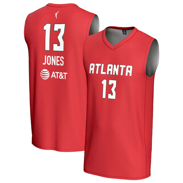 Men's Atlanta Dream Haley Jones #13 Red Player Jersey