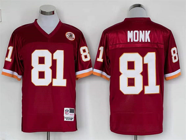 Men's Washington Redskins Art Monk Mitchell & Ness Burgundy Legacy Replica Jersey