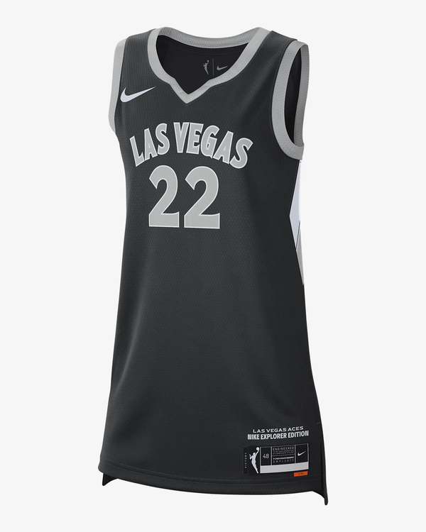 Men's Las Vegas Aces A¡¯Ja Wilson #22 Black Player Jersey