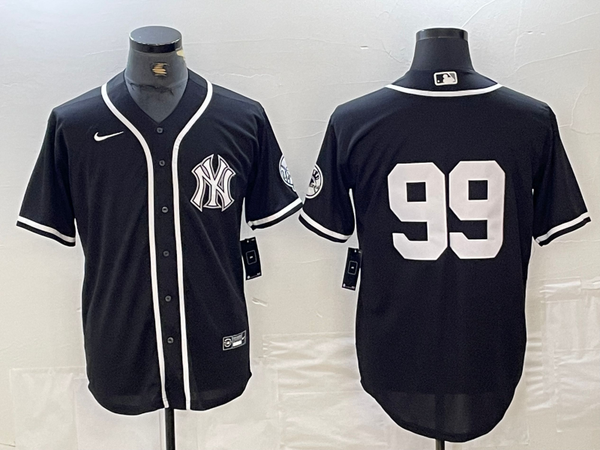 Men's New York Yankees Aaron Judge #99 Black Limited Name Jersey