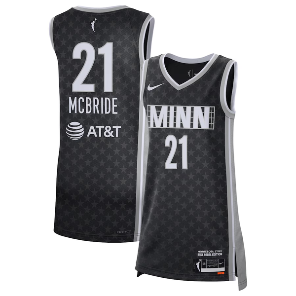 Men's Minnesota Lynx Kayla McBride #21 Black Rebel Edition Victory Player Jersey