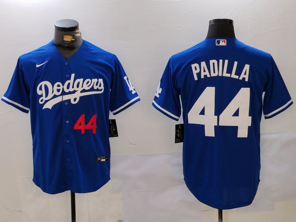 Men's Los Angeles Dodgers Vicente Padilla #44 Royal Replica Player Jersey