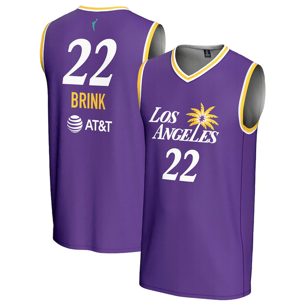 Men's Los Angeles Sparks Cameron Brink #22 Purple Player Jersey