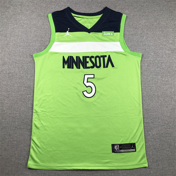 Men's Minnesota Timberwolves Anthony Edwards #5 Green Swingman Jersey