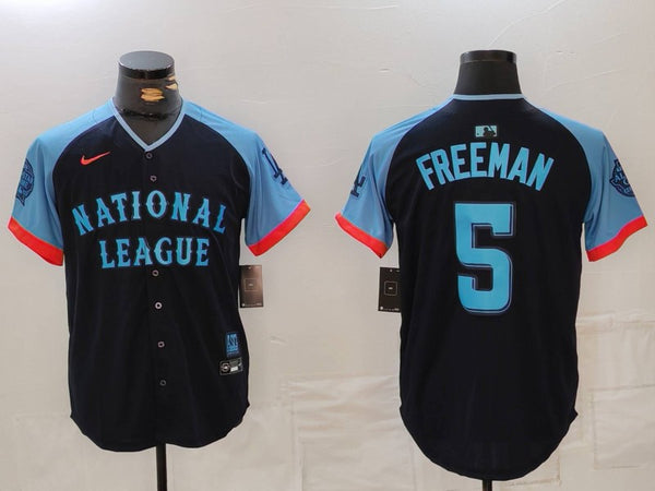 Men's Freddie Freeman #5 Navy 2024 MLB All-Star Game Limited Player Jersey