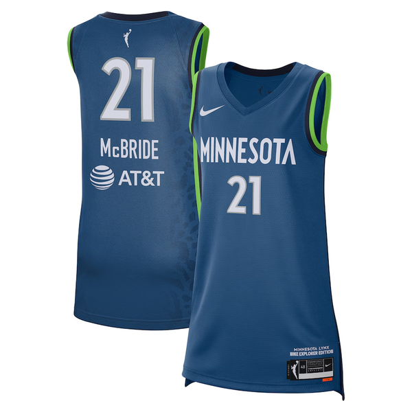 Men's Minnesota Lynx Kayla McBride #21 Blue Explorer Edition Victory Player Jersey