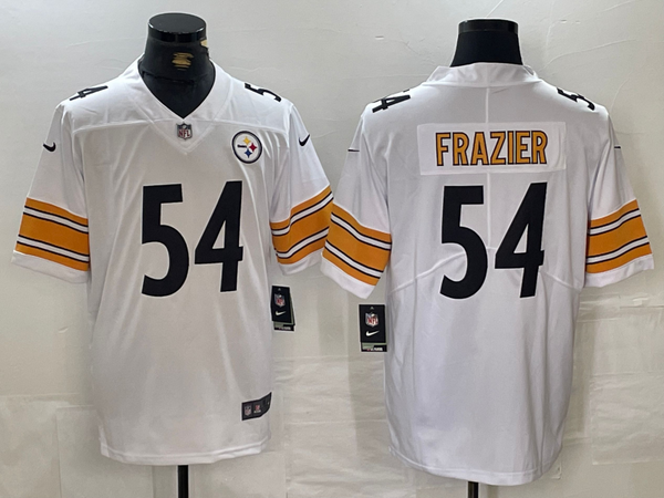 Men's Pittsburgh Steelers Zach Frazier #54 White Game Jersey