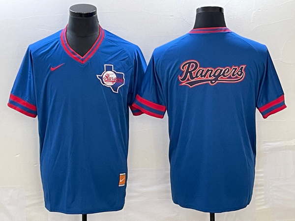 Men's Texas Rangers Blue Replica Player Jersey