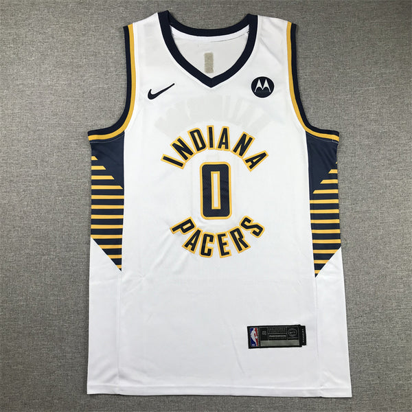 Men's Indiana Pacers Tyrese Haliburton #0 White Swingman Jersey - Association Edition