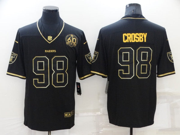 Men's Las Vegas Raiders Maxx Crosby #98 Black Authentic Game Jersey