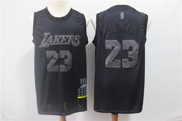 LeBron James Los Angeles Lakers #23 NBA Black Classics Authentic Jersey