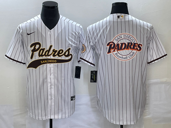 Men's San Diego Padres White Replica Player Jersey Joint Edition