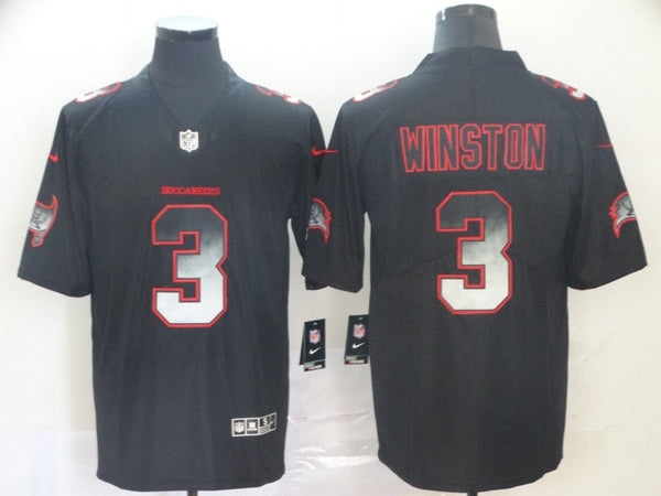 Men's Tampa Bay Buccaneers Jameis Winston #3 Black Player Game Jersey