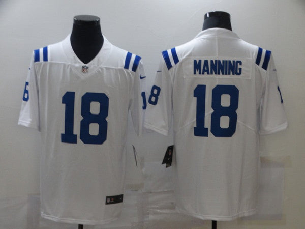 Men's Indianapolis Colts Peyton Manning #18 White Game Jersey