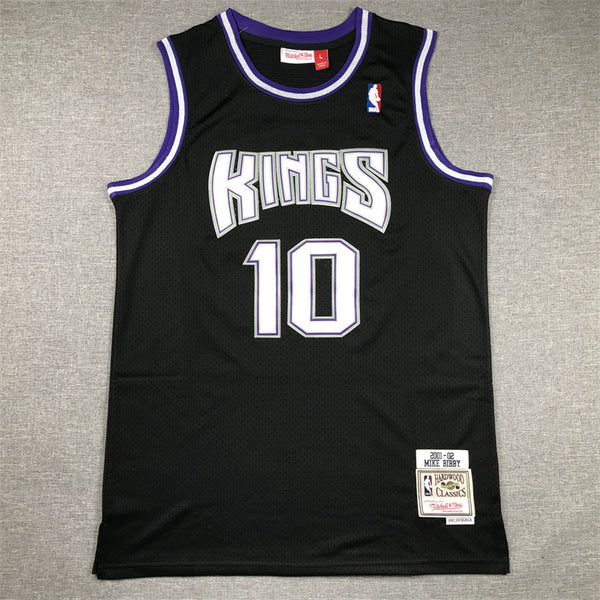 Men's Sacramento Kings Domantas Sabonis #10 Black Hardwood Classics Swingman Jersey