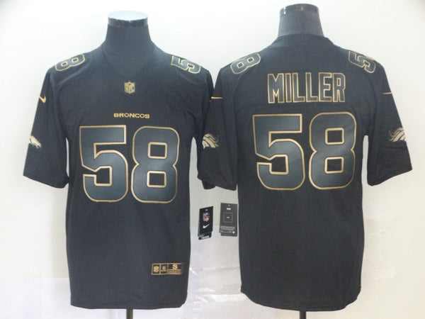 Men's Denver Broncos #58 Von Miller Black Game Player Jersey