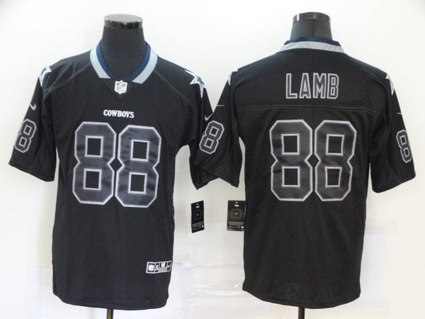 Men's Dallas Cowboys CeeDee Lamb #88 Black Authentic Game Jersey