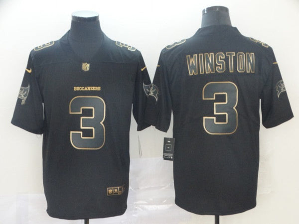 Men's Tampa Bay Buccaneers Jameis Winston #3 Black Game Player Jersey