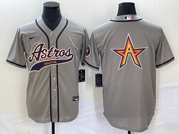 Men's Houston Astros Gray Alternate Replica Jersey Joint Edition