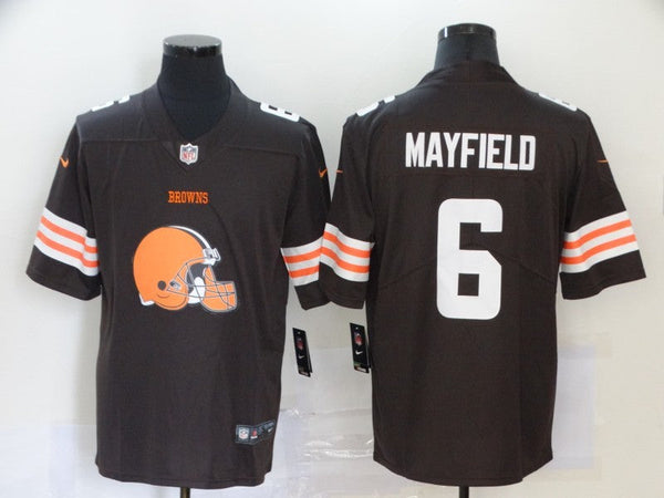 Men's Cleveland Browns Baker Mayfield #6 Brown Player Game Jersey