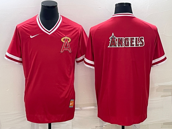 Men's Los Angeles Angels Red Blank Replica Jersey