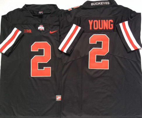 Men's Ohio State Buckeyes Chase Young #2 Black Player Jersey