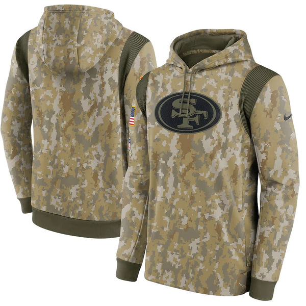 Men's San Francisco 49ers NFL 2021 Salute to Service Hoodie Camouflage