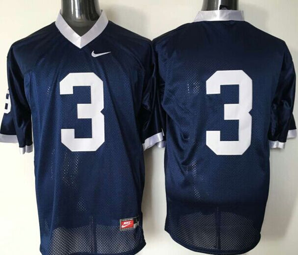 Men's Penn State Nittany Lions N/a #3 Navy Team Game Jersey